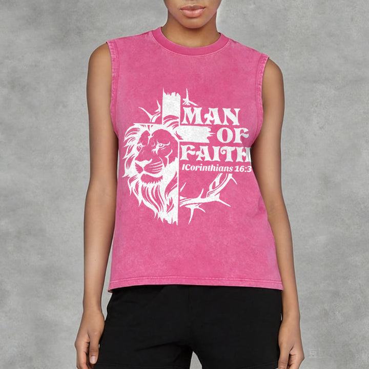 Christianartworkshop MAN OF FAITH Unisex-Tanktop (gewaschen) - image 14