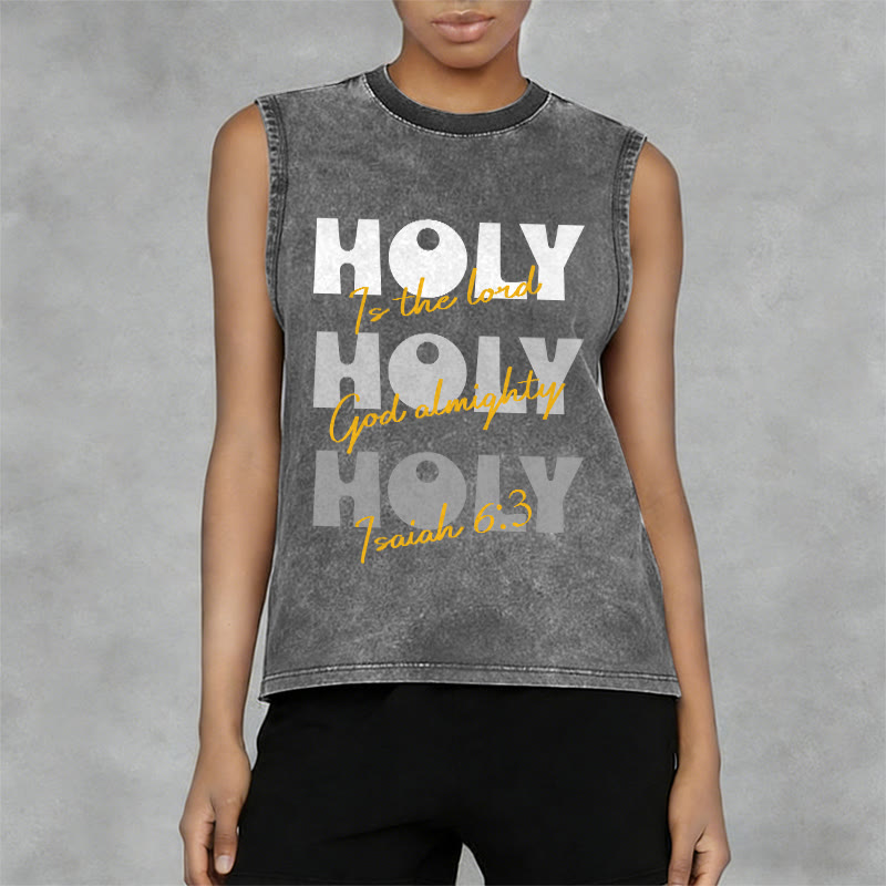 Christianartworkshop Heilige Heilige Heilige Unisex-Tanktop - image 2