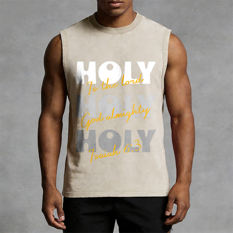 Christianartworkshop Heilige Heilige Heilige Unisex-Tanktop - image 4