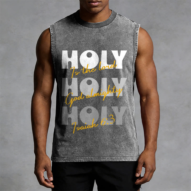 Christianartworkshop Heilige Heilige Heilige Unisex-Tanktop - image 1
