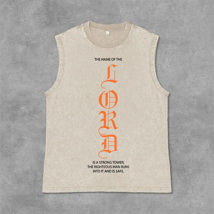 Christianartworkshop LORD Unisex-Tanktop (gewaschen) - Beige - 2XL - image 6