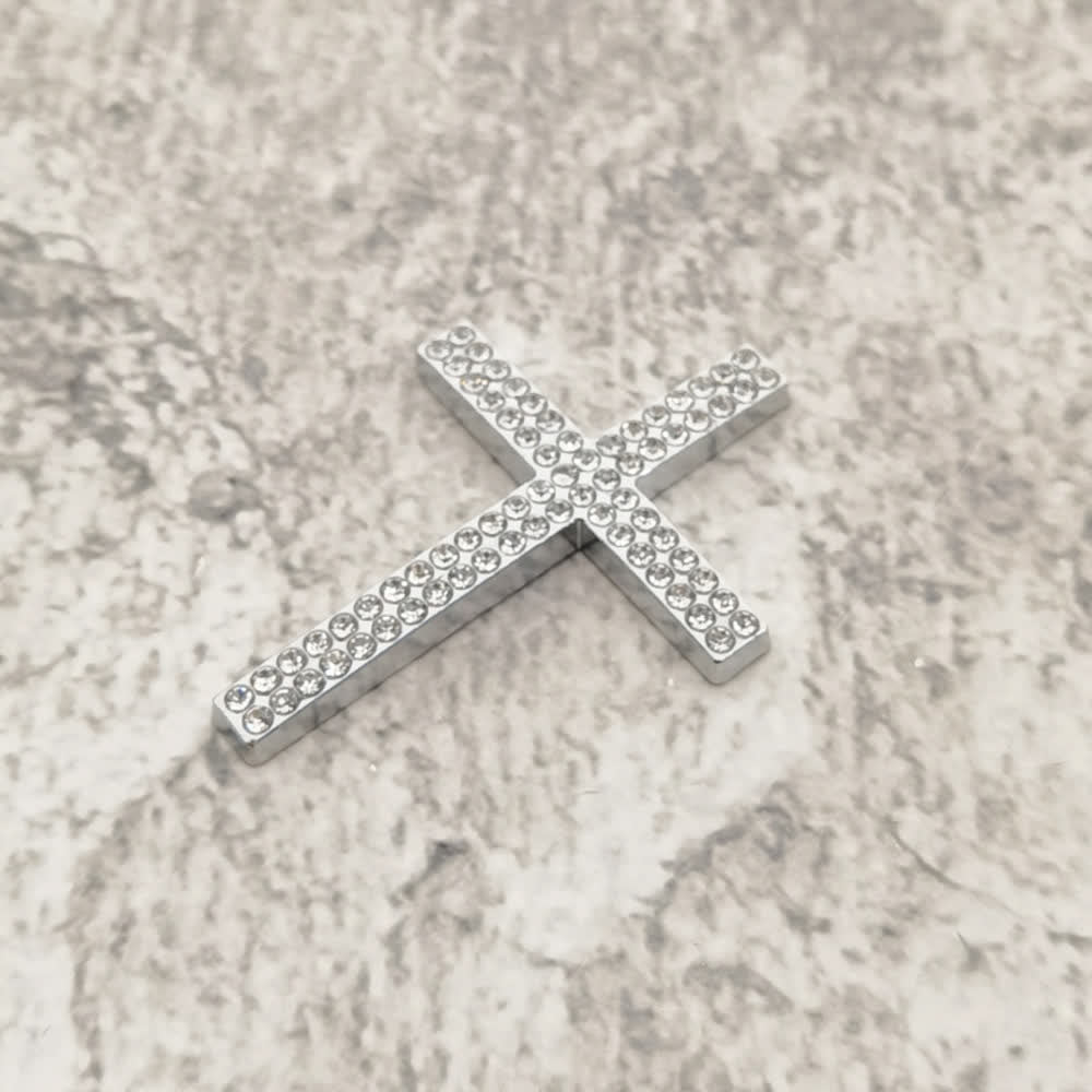 Christianartworkshop Robuster Autoaufkleber mit Metallkreuz: Erinnert an seine stille Führung auf dem Weg - Silber# (4er-Set) - image 15