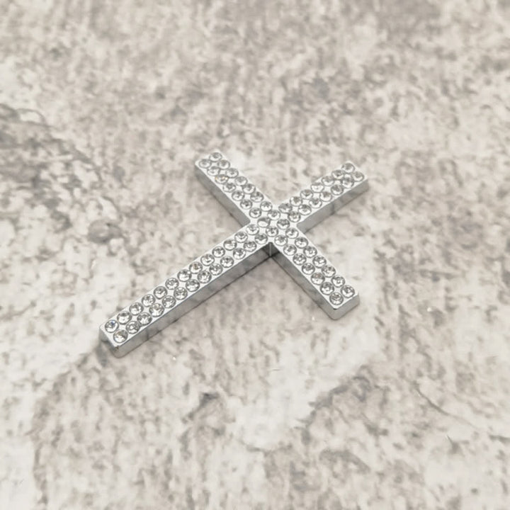 Christianartworkshop Robuster Autoaufkleber mit Metallkreuz: Erinnert an seine stille Führung auf dem Weg - Silber# (4er-Set) - image 15