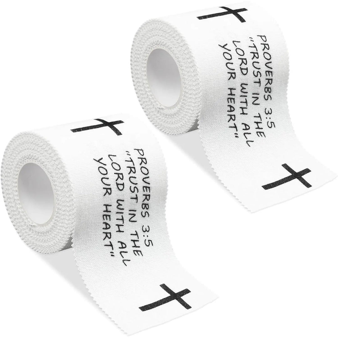 Christianartworkshop Sprüche 3,5 & Phönix 4,13 Bibelvers-Sporttape: Handgelenkbandage mit Kreuz-Glaubensmotiv - image 7