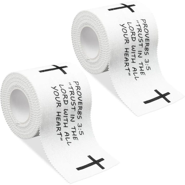 Christianartworkshop Sprüche 3,5 & Phönix 4,13 Bibelvers-Sporttape: Handgelenkbandage mit Kreuz-Glaubensmotiv - image 7
