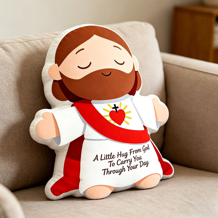 Christianartworkshop Herz-Jesu-Kissen: Ein warmes, göttliches Kuschelkissen - 24 Zoll (60 cm) - image 0