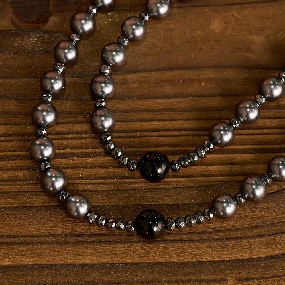 Christianartworkshop Rosenkranz aus vierfarbigen Glasperlen mit Herzmotivkreuz: Zeitloses Symbol des heiligen Gebets und des Glaubens - image 5