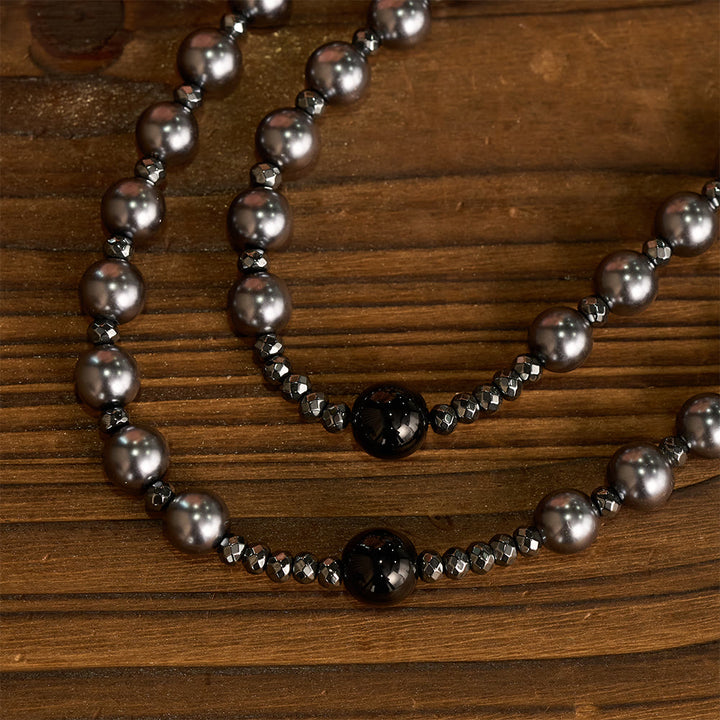 Christianartworkshop Rosenkranz aus vierfarbigen Glasperlen mit Herzmotivkreuz: Zeitloses Symbol des heiligen Gebets und des Glaubens - image 5