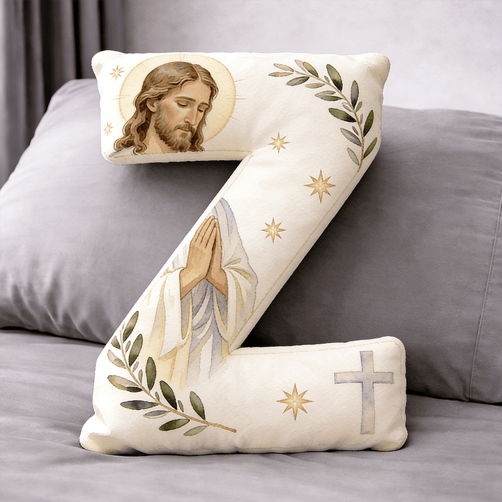 Christianartworkshop Kissen in Form eines betenden Jesuskreuzes: Symbol für andächtiges Gebet und zeitlosen Glauben - 24 Zoll (60 cm) - Z - image 25