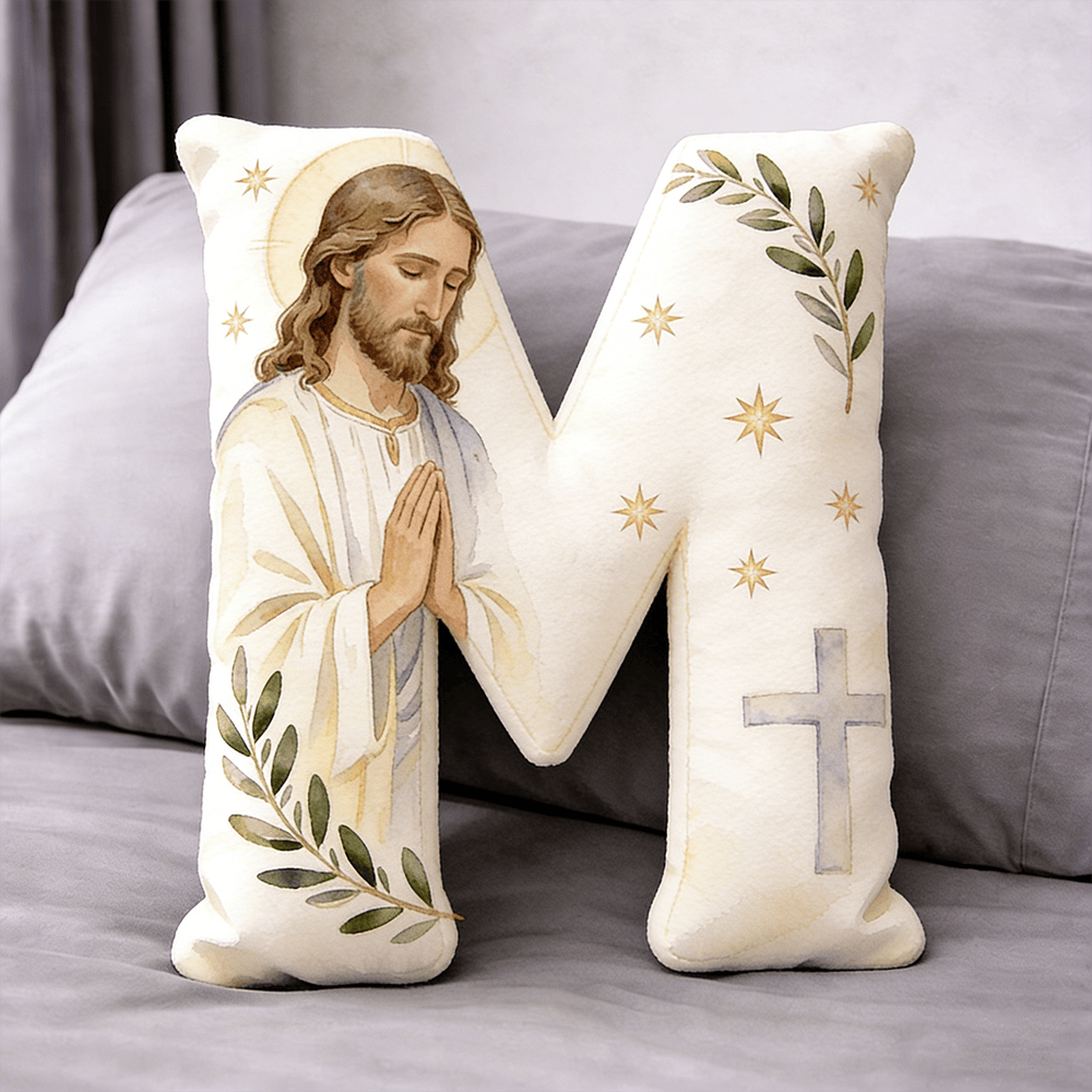 Christianartworkshop Kissen in Form eines betenden Jesuskreuzes: Symbol für andächtiges Gebet und zeitlosen Glauben - 24 Zoll (60 cm) - M - image 12