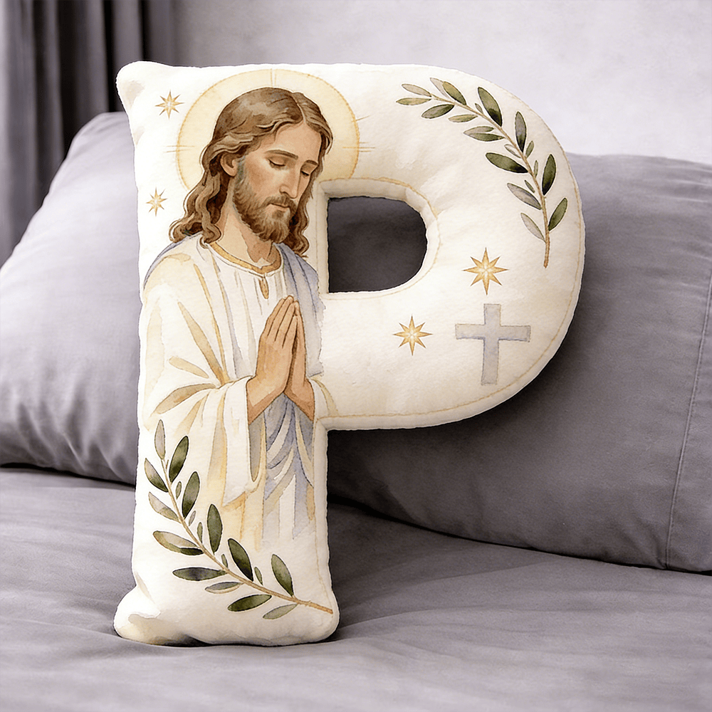 Christianartworkshop Kissen in Form eines betenden Jesuskreuzes: Symbol für andächtiges Gebet und zeitlosen Glauben - 24 Zoll (60 cm) - P - image 15