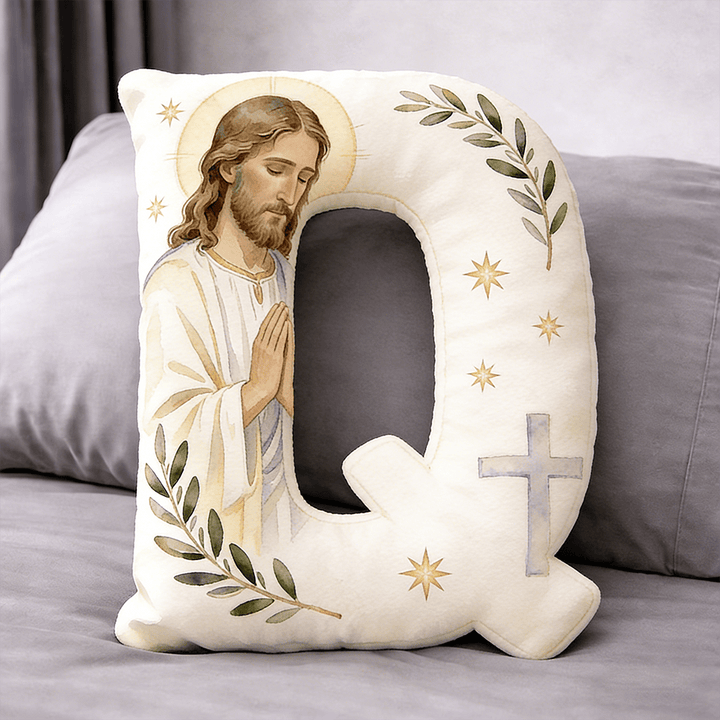 Christianartworkshop Kissen in Form eines betenden Jesuskreuzes: Symbol für andächtiges Gebet und zeitlosen Glauben - 24 Zoll (60 cm) - Q - image 16