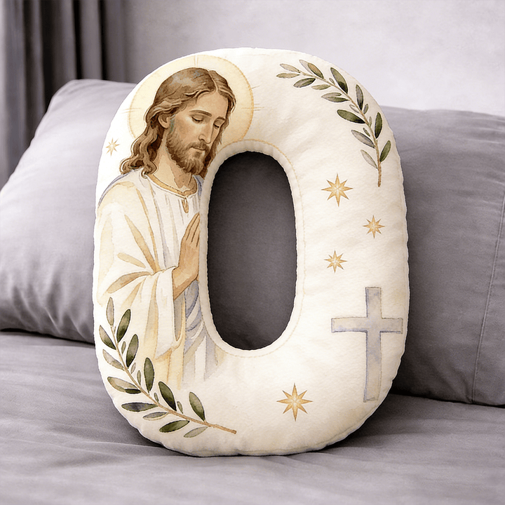 Christianartworkshop Kissen in Form eines betenden Jesuskreuzes: Symbol für andächtiges Gebet und zeitlosen Glauben - 24 Zoll (60 cm) - O - image 14