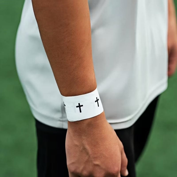 Christianartworkshop Sporttape mit Bibelvers: Handgelenkbandage mit Kreuzmotiv - image 2