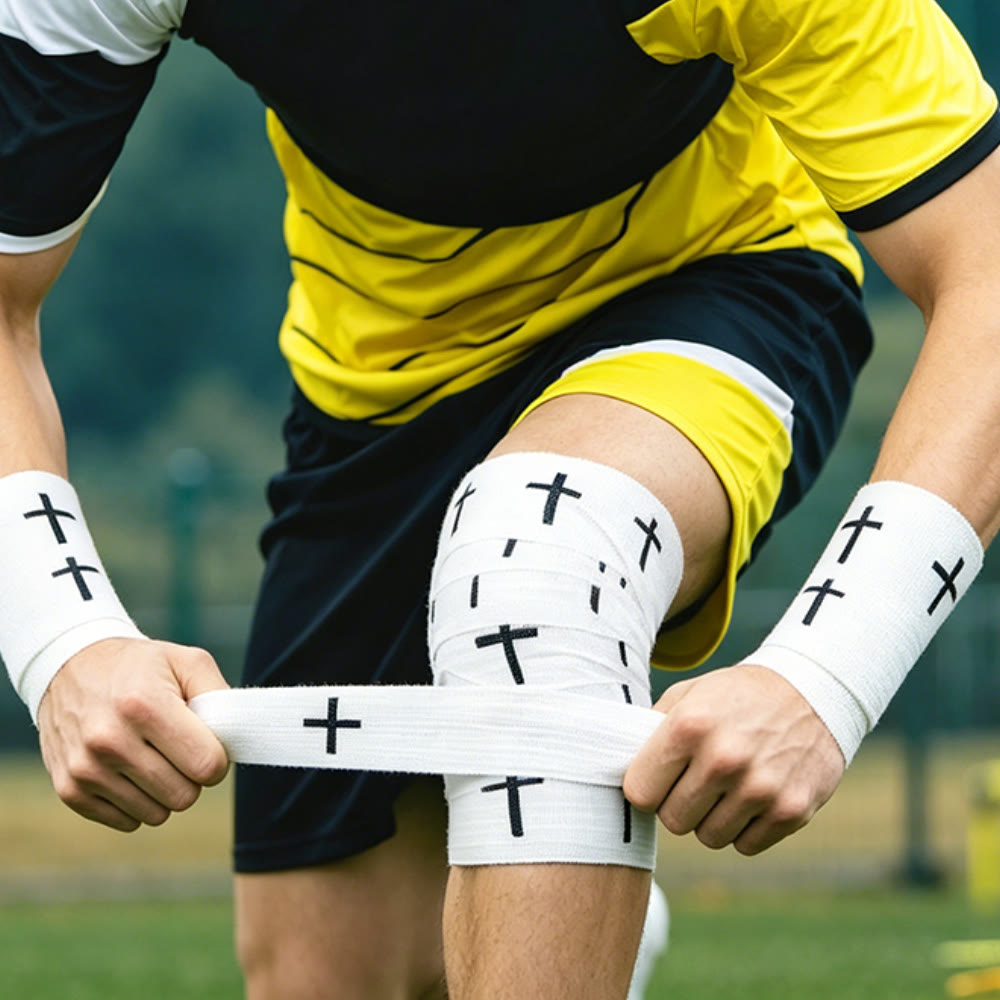 Christianartworkshop Sporttape mit Bibelvers: Handgelenkbandage mit Kreuzmotiv - image 4
