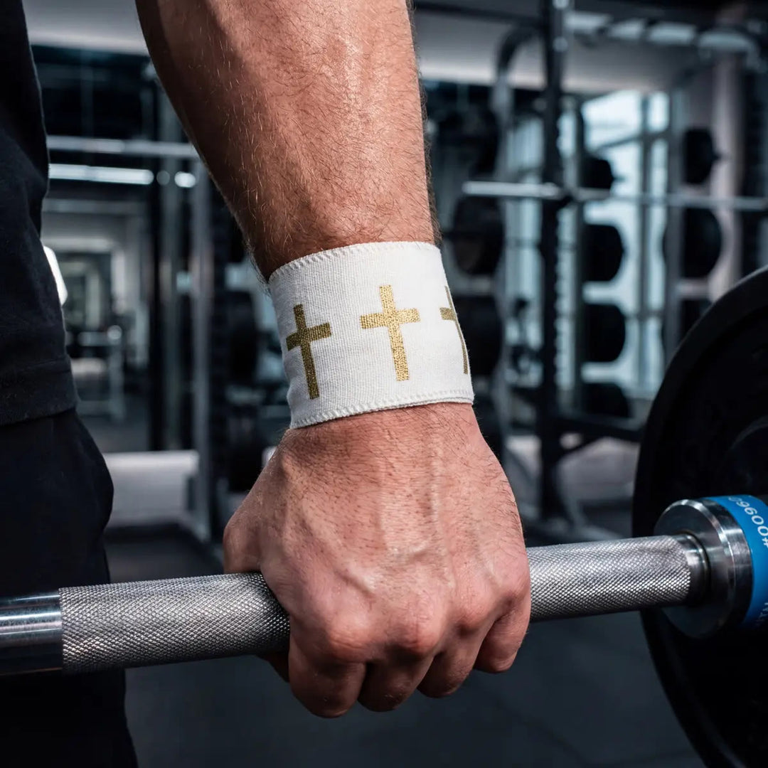Christianartworkshop Sporttape mit Bibelvers: Handgelenkbandage mit Kreuzmotiv - Gold - 1,5''*359,84''/3,8 cm*9,14 m - image 16