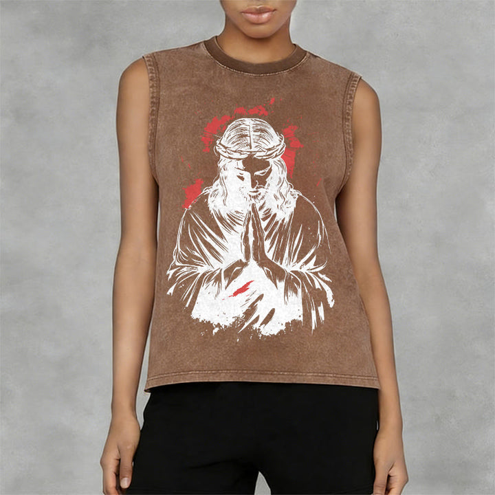 Christianartworkshop Tanktop mit Dornenkrone-Jesus-Motiv - image 11