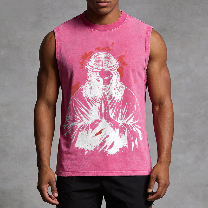 Christianartworkshop Tanktop mit Dornenkrone-Jesus-Motiv - image 13