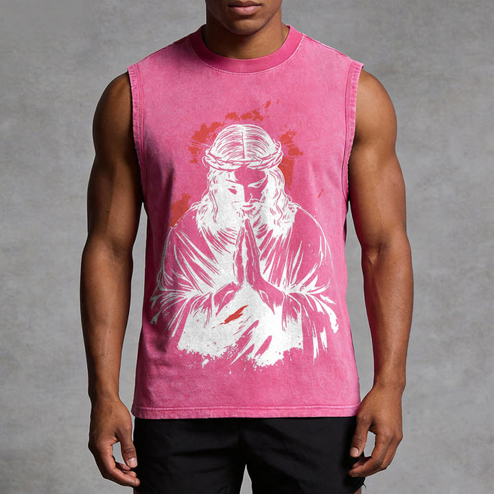 Christianartworkshop Tanktop mit Dornenkrone-Jesus-Motiv - image 13