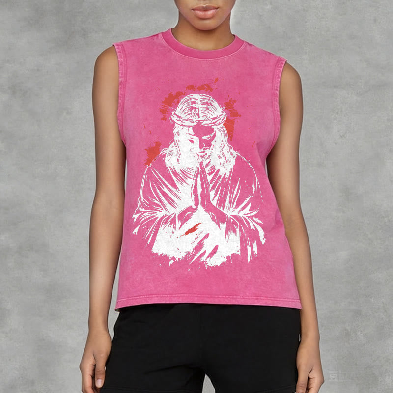 Christianartworkshop Tanktop mit Dornenkrone-Jesus-Motiv - image 14