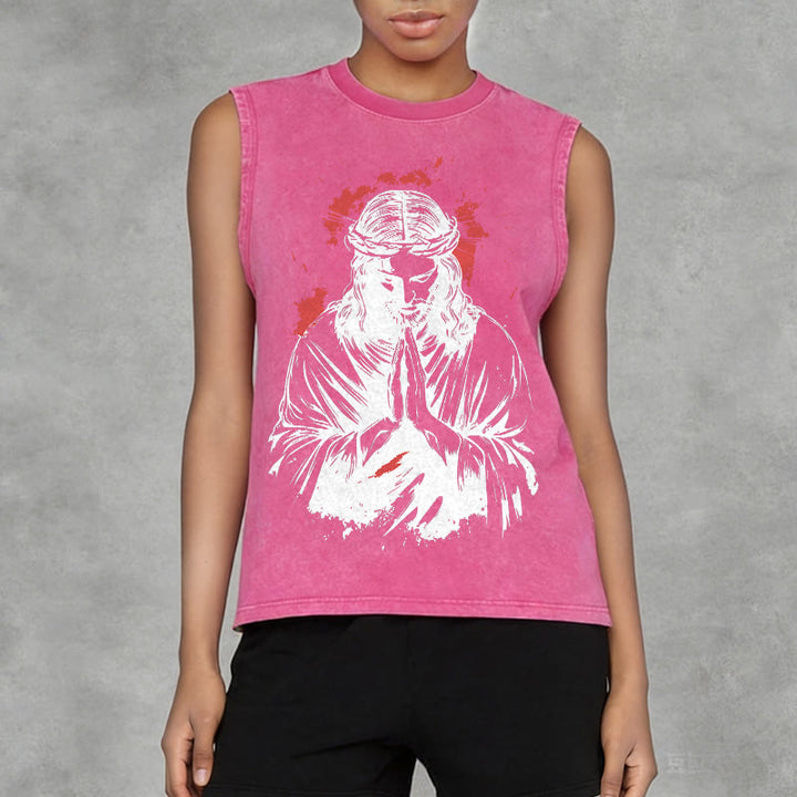 Christianartworkshop Tanktop mit Dornenkrone-Jesus-Motiv - image 14