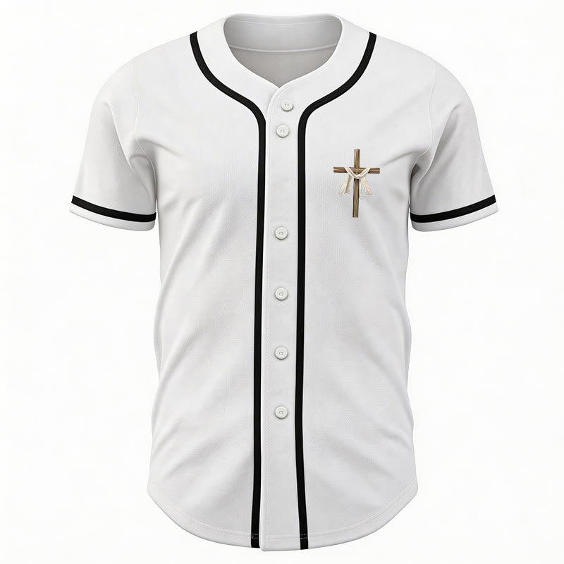 Christianartworkshop Er ist nicht hier, er ist auferstanden Glauben Unisex Baseballtrikot - image 13