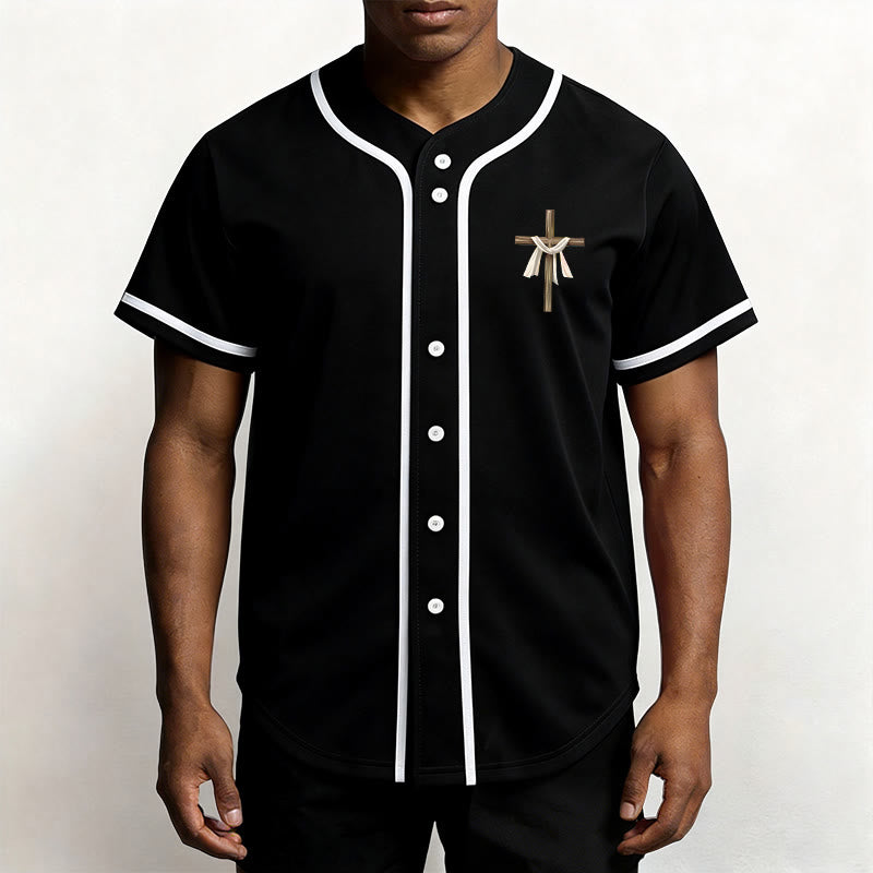 Christianartworkshop Er ist nicht hier, er ist auferstanden Glauben Unisex Baseballtrikot - image 16
