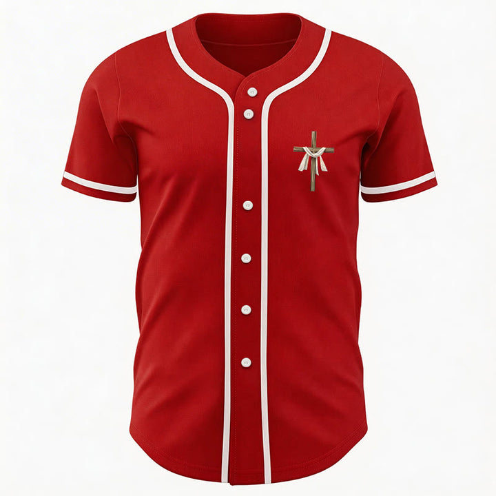 Christianartworkshop Er ist nicht hier, er ist auferstanden Glauben Unisex Baseballtrikot - image 27