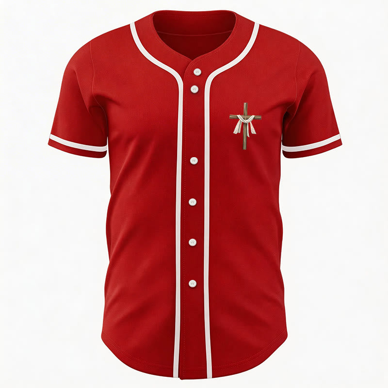 Christianartworkshop Er ist nicht hier, er ist auferstanden Glauben Unisex Baseballtrikot - image 27