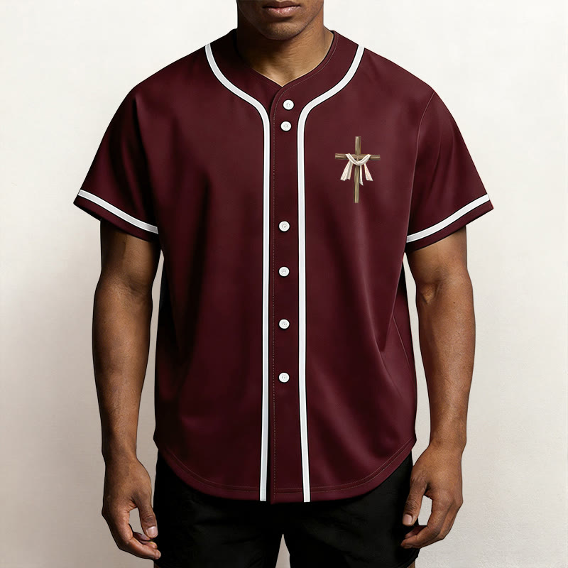 Christianartworkshop Er ist nicht hier, er ist auferstanden Glauben Unisex Baseballtrikot - image 30
