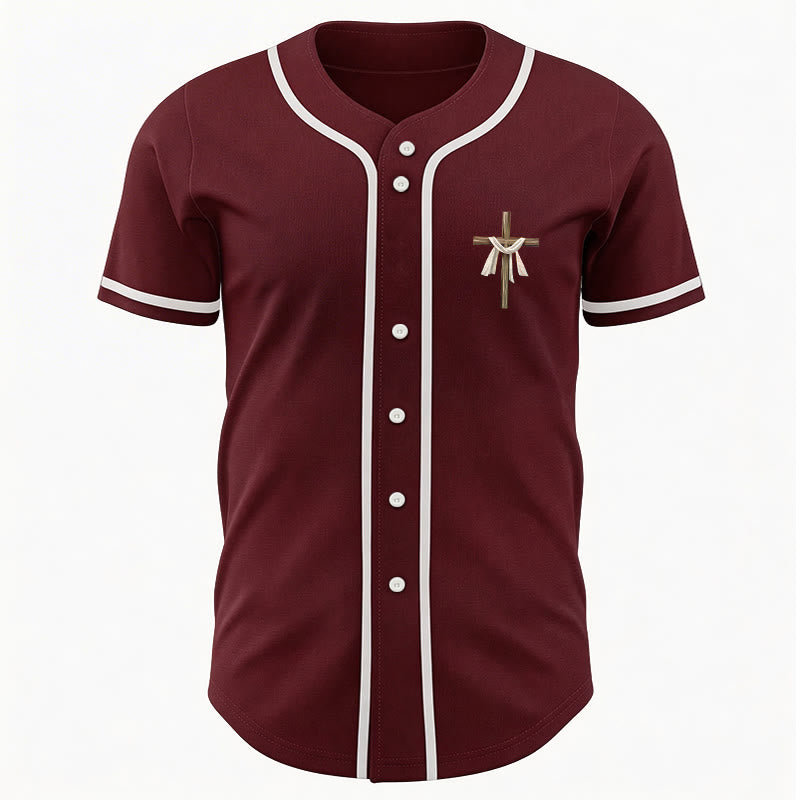 Christianartworkshop Er ist nicht hier, er ist auferstanden Glauben Unisex Baseballtrikot - image 34