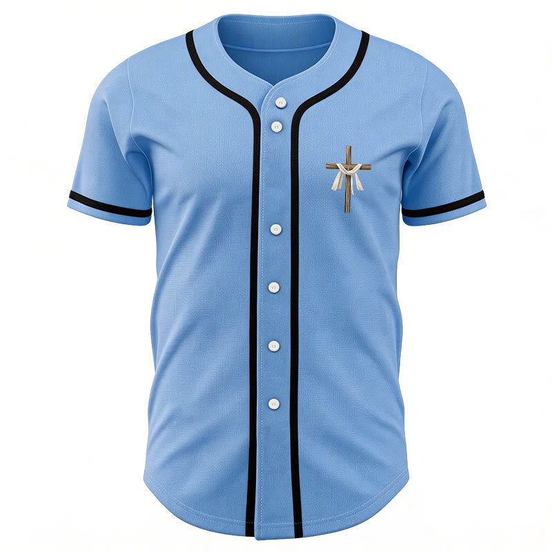 Christianartworkshop Er ist nicht hier, er ist auferstanden Glauben Unisex Baseballtrikot - image 41