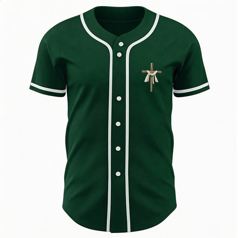 Christianartworkshop Er ist nicht hier, er ist auferstanden Glauben Unisex Baseballtrikot - image 48