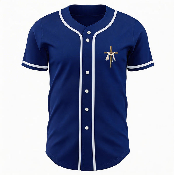 Christianartworkshop Er ist nicht hier, er ist auferstanden Glauben Unisex Baseballtrikot - image 55