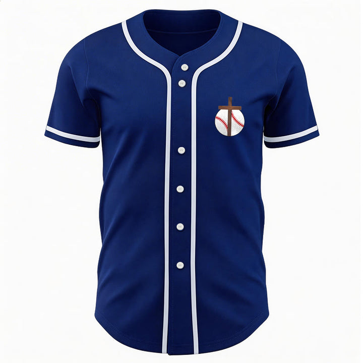 Christianartworkshop Philipper 4,13 Glaube Baseball-Trikot: Baseball-Kreuz-Motto Stärke Hingabe Sportshirt - image 3