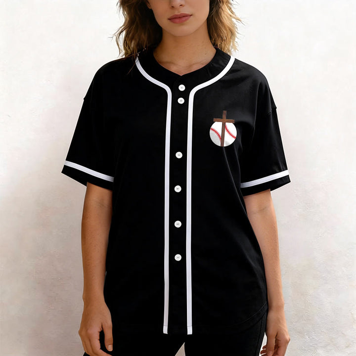 Christianartworkshop Philipper 4,13 Glaube Baseball-Trikot: Baseball-Kreuz-Motto Stärke Hingabe Sportshirt - image 20