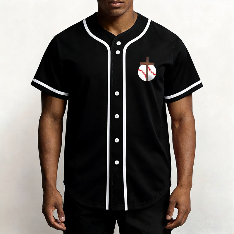 Christianartworkshop Philipper 4,13 Glaube Baseball-Trikot: Baseball-Kreuz-Motto Stärke Hingabe Sportshirt - image 18
