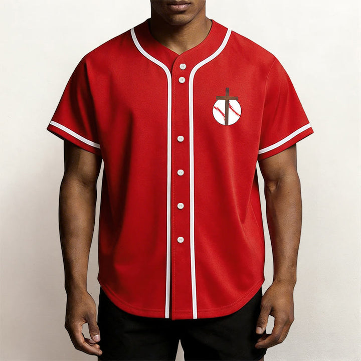 Christianartworkshop Philipper 4,13 Glaube Baseball-Trikot: Baseball-Kreuz-Motto Stärke Hingabe Sportshirt - image 23