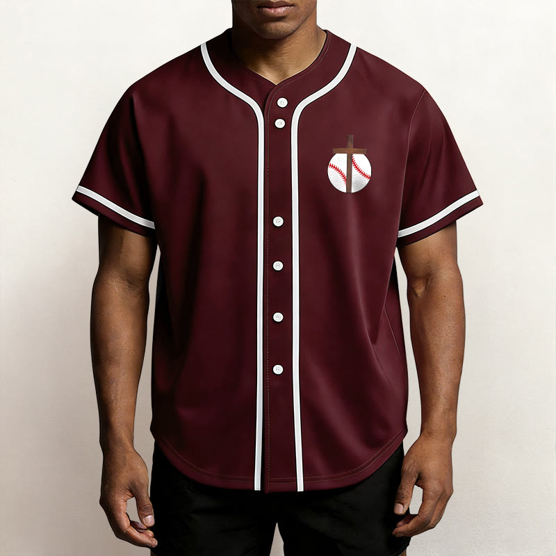 Christianartworkshop Philipper 4,13 Glaube Baseball-Trikot: Baseball-Kreuz-Motto Stärke Hingabe Sportshirt - image 28