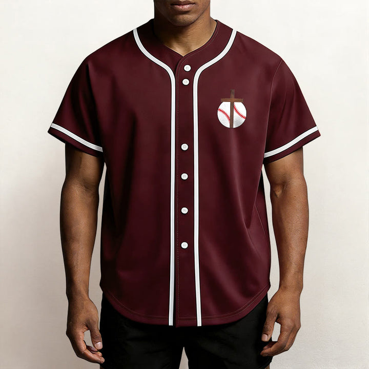 Christianartworkshop Philipper 4,13 Glaube Baseball-Trikot: Baseball-Kreuz-Motto Stärke Hingabe Sportshirt - image 28