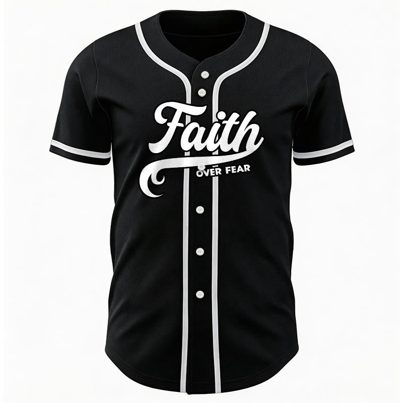 Christianartworkshop Glaube statt Angst Benutzerdefiniertes Unisex-Baseballtrikot mit Namen und Nummer - image 6