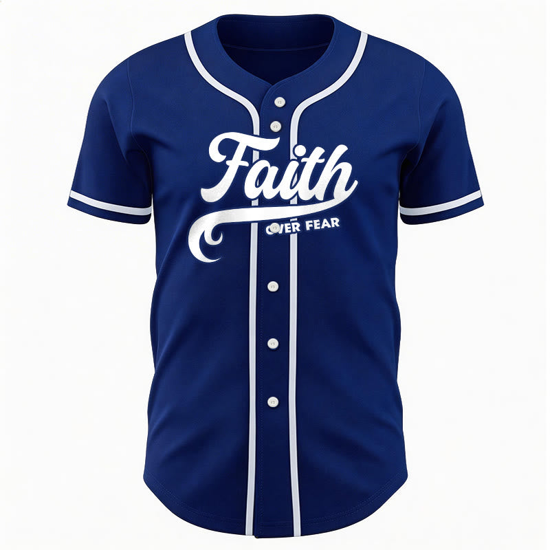 Christianartworkshop Glaube statt Angst Benutzerdefiniertes Unisex-Baseballtrikot mit Namen und Nummer - image 13