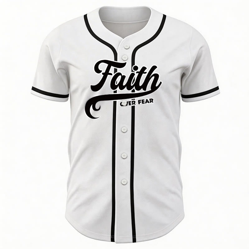 Christianartworkshop Glaube statt Angst Benutzerdefiniertes Unisex-Baseballtrikot mit Namen und Nummer - image 20