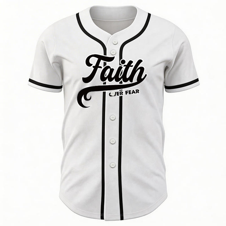 Christianartworkshop Glaube statt Angst Benutzerdefiniertes Unisex-Baseballtrikot mit Namen und Nummer - image 20