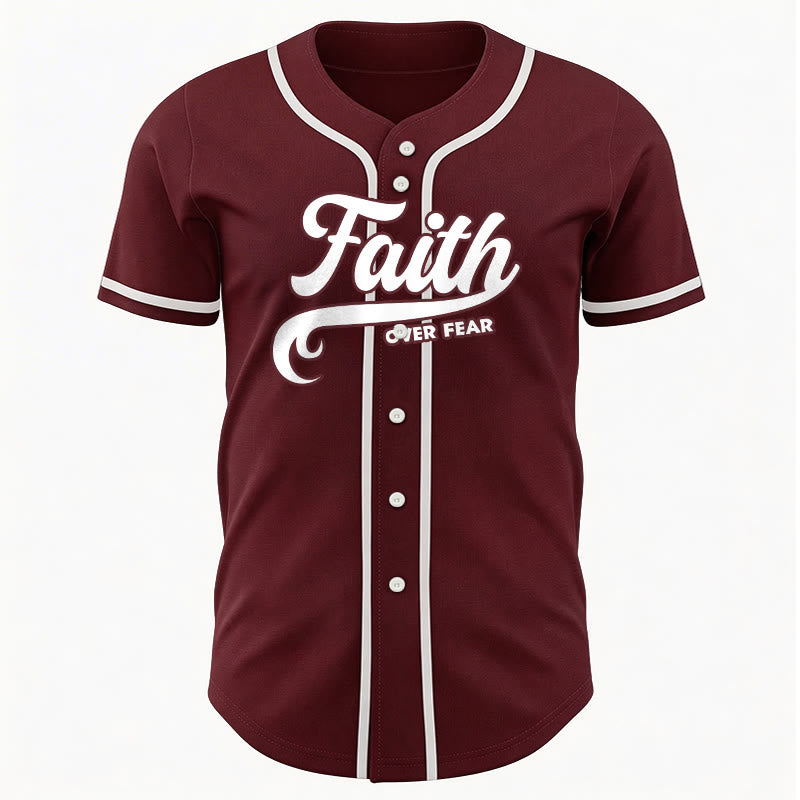 Christianartworkshop Glaube statt Angst Benutzerdefiniertes Unisex-Baseballtrikot mit Namen und Nummer - image 34
