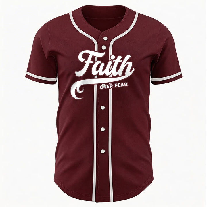 Christianartworkshop Glaube statt Angst Benutzerdefiniertes Unisex-Baseballtrikot mit Namen und Nummer - image 34