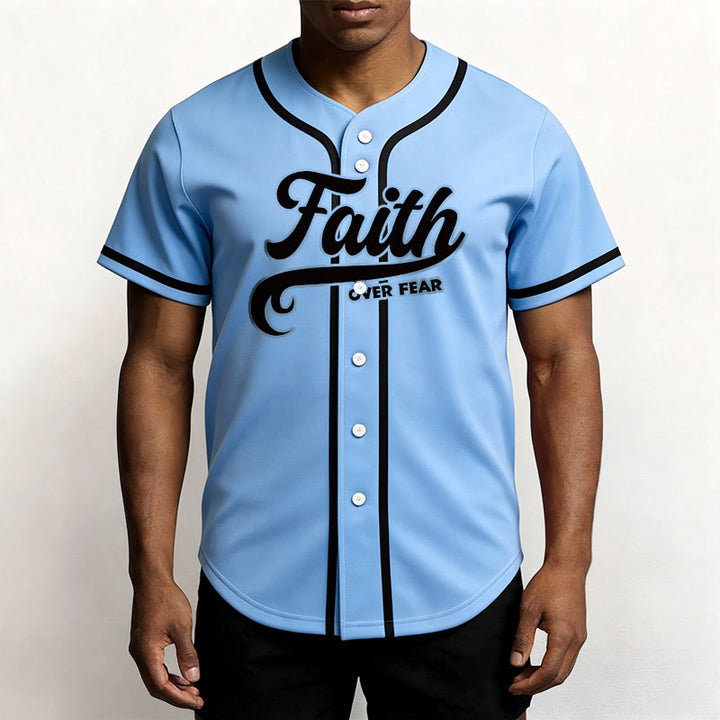 Christianartworkshop Glaube statt Angst Benutzerdefiniertes Unisex-Baseballtrikot mit Namen und Nummer - image 37