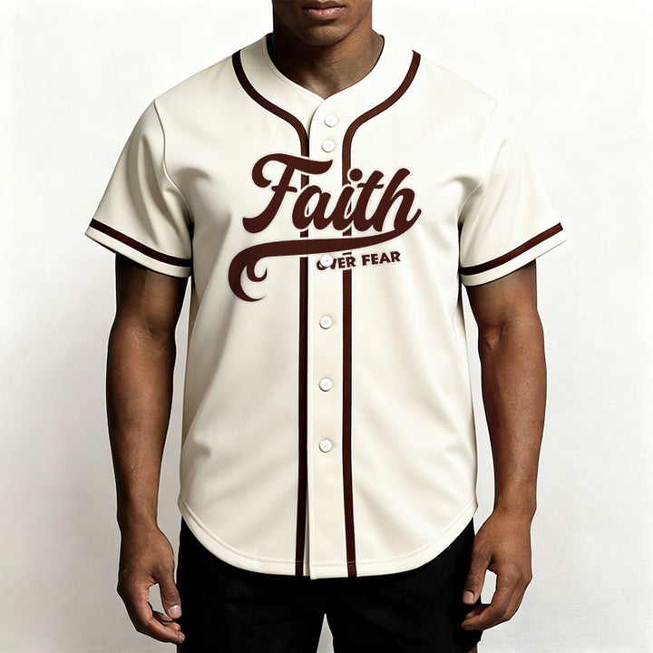 Christianartworkshop Glaube statt Angst Benutzerdefiniertes Unisex-Baseballtrikot mit Namen und Nummer - image 51