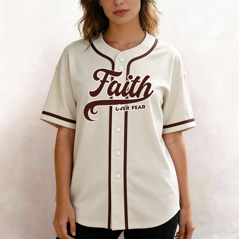 Christianartworkshop Glaube statt Angst Benutzerdefiniertes Unisex-Baseballtrikot mit Namen und Nummer - image 53
