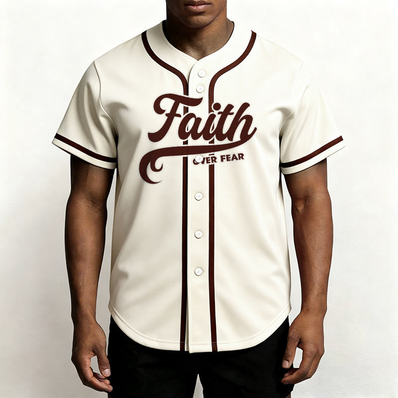 Christianartworkshop Glaube statt Angst Benutzerdefiniertes Unisex-Baseballtrikot mit Namen und Nummer - image 51